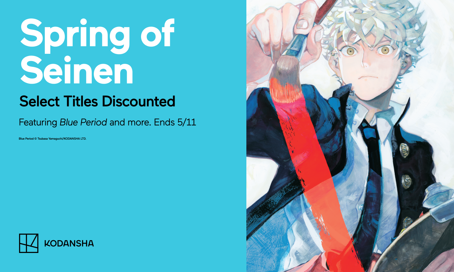 KODANSHA USA・Spring of Seinen・ up to 50% off all volumes