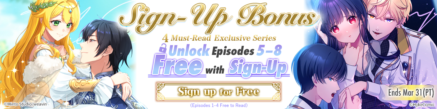 "・MANGA MIRAI ・ ・hyke comic ・weavin ・More free to read unlock episodes 5-8."