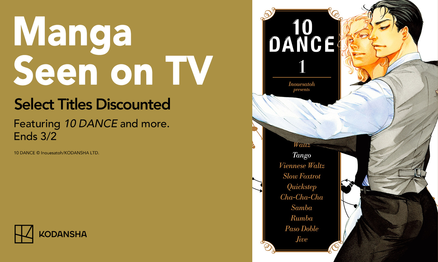 "・MANGA MIRAI ・ ・Kodansha Up to 50% off all volumes."