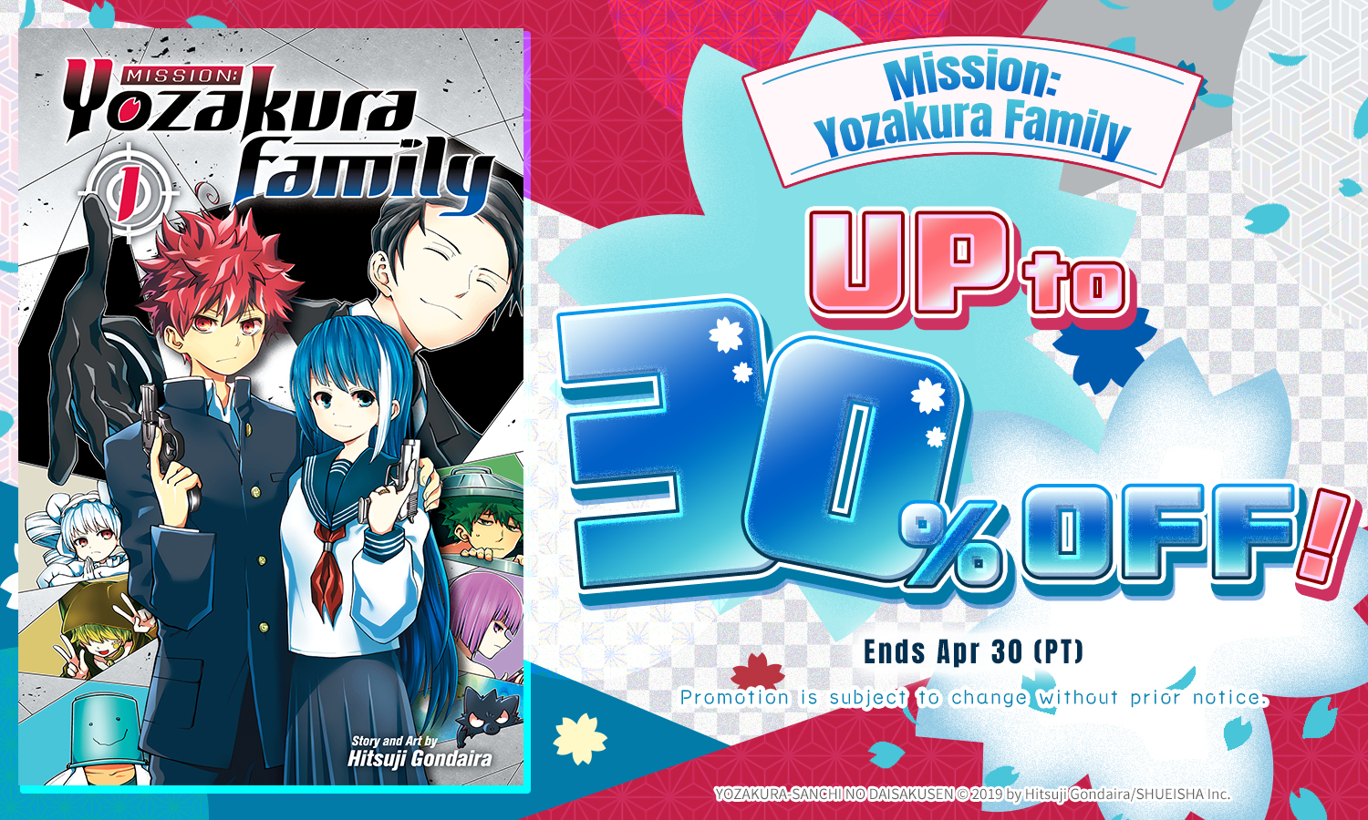 VIZ Media・Mission: Yozakura Family・up to 30%OFF