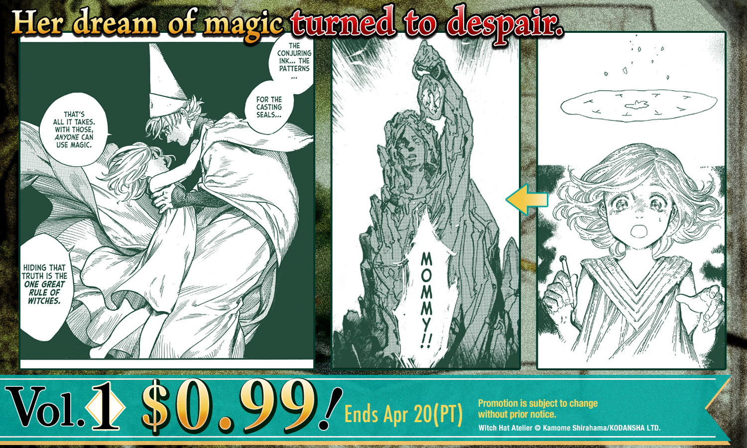 KODANSHA USA・LINe-Wide・Witch Hat Atelier・Vol.1 $0.99