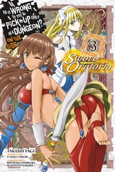 Cover of Is It Wrong to Try to Pick Up Girls in a Dungeon? On the Side: Sword Oratoria, Vol. 3 (manga)