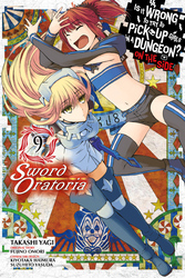 Cover of Is It Wrong to Try to Pick Up Girls in a Dungeon? On the Side: Sword Oratoria, Vol. 9 (manga)
