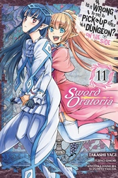 Cover of Is It Wrong to Try to Pick Up Girls in a Dungeon? On the Side: Sword Oratoria, Vol. 11 (manga)