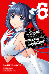 Cover of Is It Wrong to Try to Pick Up Girls in a Dungeon? II, Vol. 6 (manga)